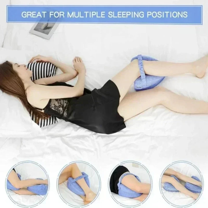 Almohada Ergonómica para Piernas | Alivio del Dolor de Espalda, Caderas y Ciática.